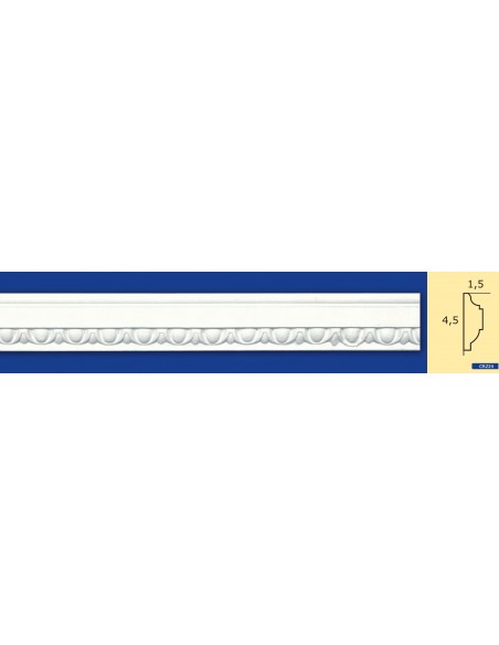 BILDERRAHMEN VON DER WAND FÜR INNEN GIPS-KERAMIK LACKIERBAR ART. 224 STANGE VON 1,5 M BILDERRAHMEN VON DER WAND FÜR INNEN GIPS-KERAMIK LACKIERBAR ART. 224 STANGE VON 1,5 M