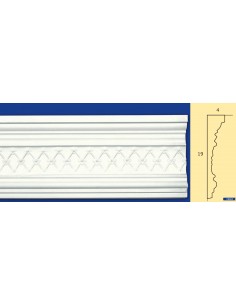 BILDERRAHMEN VON DER WAND FÜR INNEN GIPS-KERAMIK LACKIERBAR ART. 603 STANGE VON 1,5 M