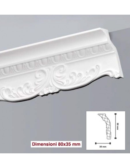 Cornice in polistirolo polistirene estruso 130X50 mt.2  K12
