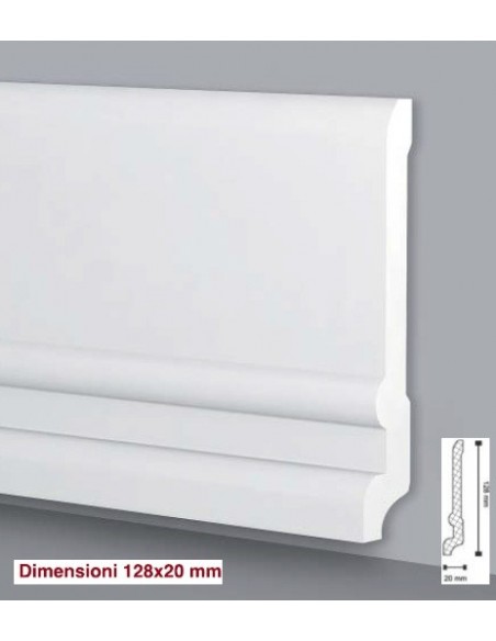 BATTISCOPA POLIMERI POLIURETANO ESPANSO ANTIURTO CF12 120X15