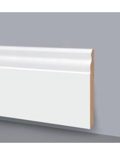 BATTISCOPA IN LEGNO LACCATI BIANCHI Art.6007