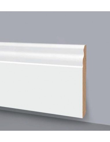 SKIRTING IN WOOD LACQUERED in WHITE No. 6007