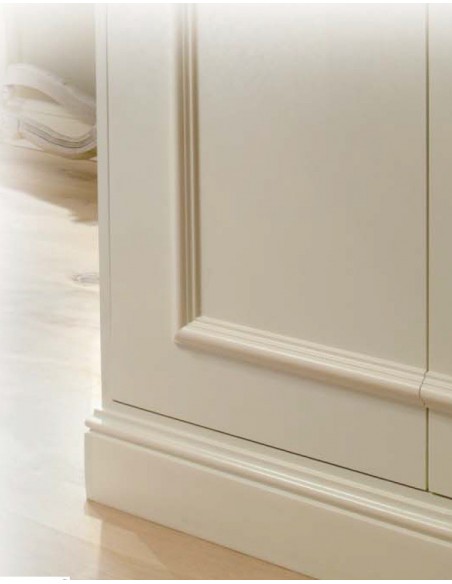 RODAPIÉ EN MADERA LACADA en BLANCO Nº 6007