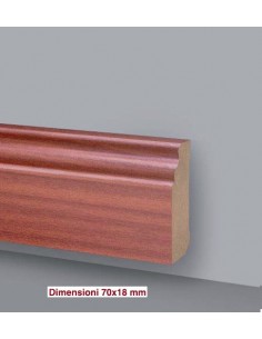 SOCKELLEISTEN IN HOLZ LACKIERT WEIß Art. 6007 2