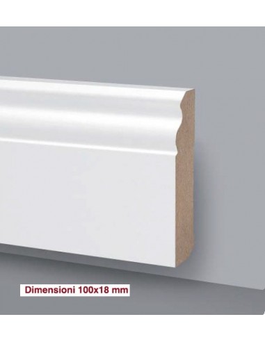 SKIRTING board MDF LACQUERED WOOD PRICE AUCTION Mt.2,4 DUCALE 100X18