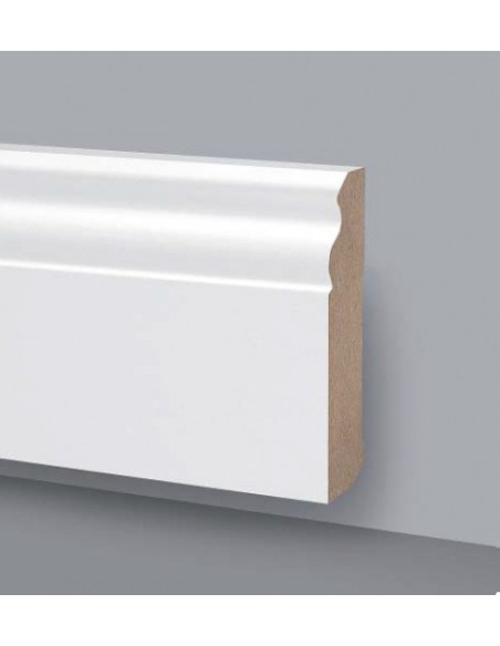 BATTISCOPA MDF LACCATO LEGNO PREZZO ASTA Mt.2,4 DUCALE 140X18 