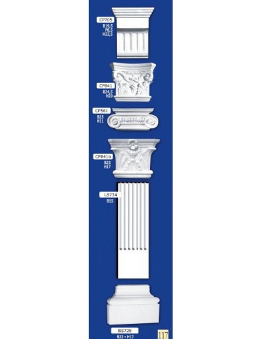 KAPITELL FÜR LESENA ART.CP841 B24.5XH20