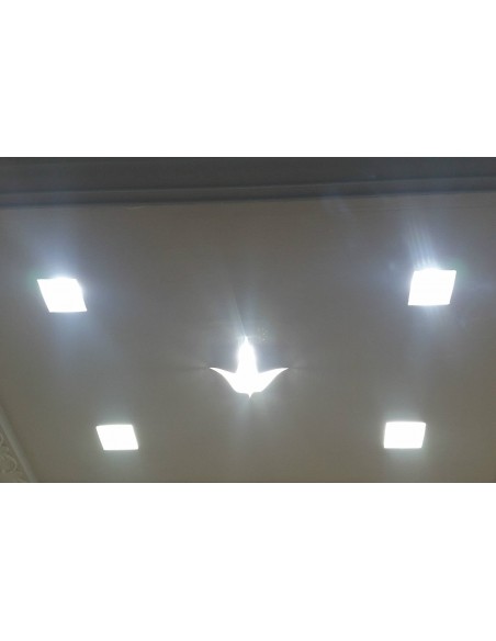 DOWNLIGHT PLASTER SQUARE LOW ART.1 MIS. cm.12X12x2.5