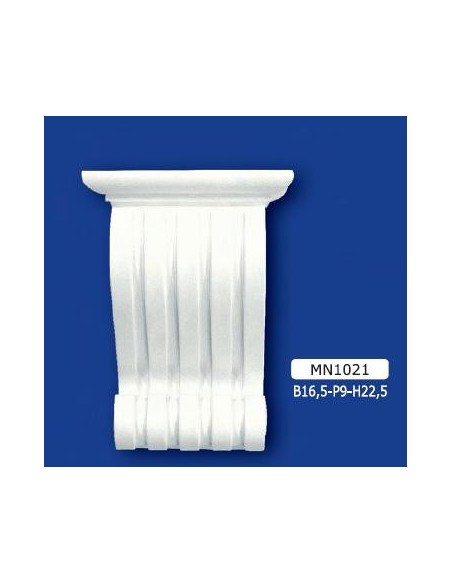 REGAL IN GIPS VERZIERT LACKIERBAR 16.5x9 h.22,5