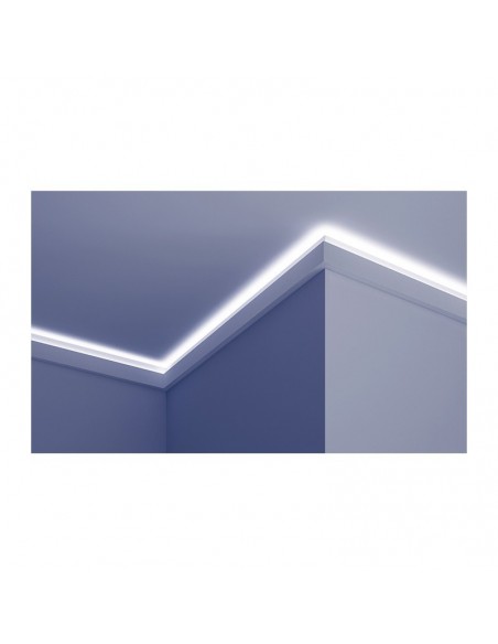 Cornice per Strip Led in poliuretano rivestito Asta mt.2 KF501 Cornice per Strip Led in poliuretano rivestito Asta mt.2 KF501