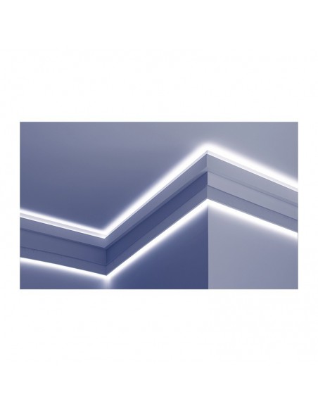 Cornice per Strip Led in poliuretano rivestito Asta mt.2 KF501 Cornice per Strip Led in poliuretano rivestito Asta mt.2 KF501
