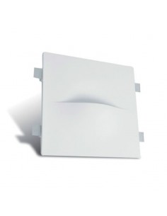 LED-EINBAULEUCHTE IN GIPS QUADRAT, UNTEN, ART.1 MIS. cm.12X12x2.5