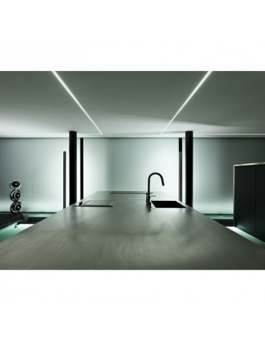 PROFILO CORNICE IN GESSO  VERNICIABILE PER STRIP LED  da cm.100