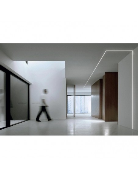 PROFILO CORNICE IN GESSO  VERNICIABILE PER STRIP LED  da cm.100
