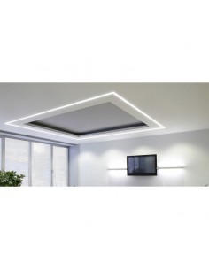 PROFILO CORNICE IN GESSO RACCORDO PER STRIP LED 2