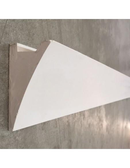PROFILO CORNICE IN GESSO  VERNICIABILE PER STRIP LED  da cm.100