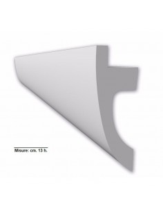 PROFILO CORNICE IN GESSO  VERNICIABILE PER STRIP LED  da cm.100