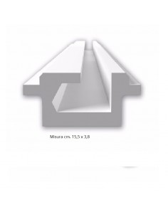 MARCO de YESO de CERÁMICA de la PARED INTERIOR se puede PINTAR 201 Barra de mt.1,5