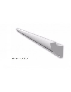PROFILO CORNICE IN GESSO VERNICIABILE PER STRIP LED CF.3 METRI N.B. LE CORNICI SONO SPEDITE DA CM.75