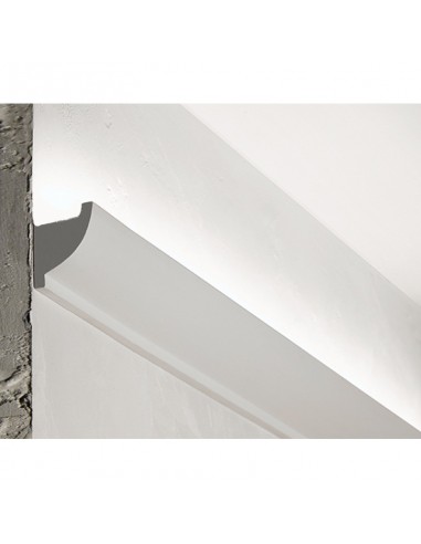 PROFILO CORNICE IN GESSO VERNICIABILE PER STRIP LED CF.3 METRI N.B. LE CORNICI SONO SPEDITE DA CM.75