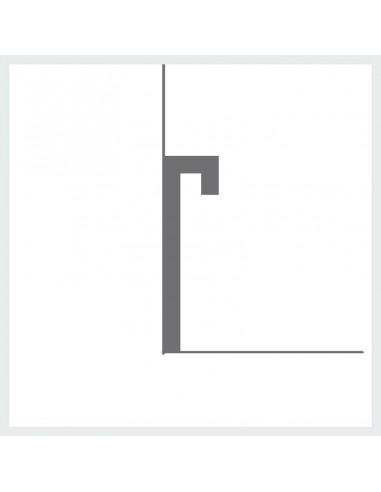 PROFILO CORNICE IN GESSO VERNICIABILE PER STRIP LED CF.3 METRI N.B. LE CORNICI SONO SPEDITE DA CM.75