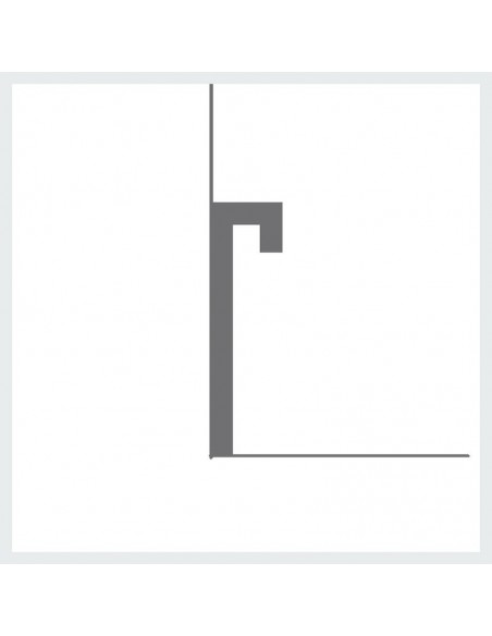 PROFILO CORNICE IN GESSO VERNICIABILE PER STRIP LED CF.3 METRI N.B. LE CORNICI SONO SPEDITE DA CM.75