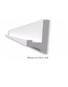 PROFILO CORNICE IN GESSO VERNICIABILE PER STRIP LED CF.3 METRI N.B. LE CORNICI SONO SPEDITE DA CM.75