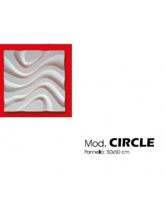 PANNELLO IN GESSO PER RIVESTIMENTO PARETI VERNICIABILE CIRCLE vendita al mq
