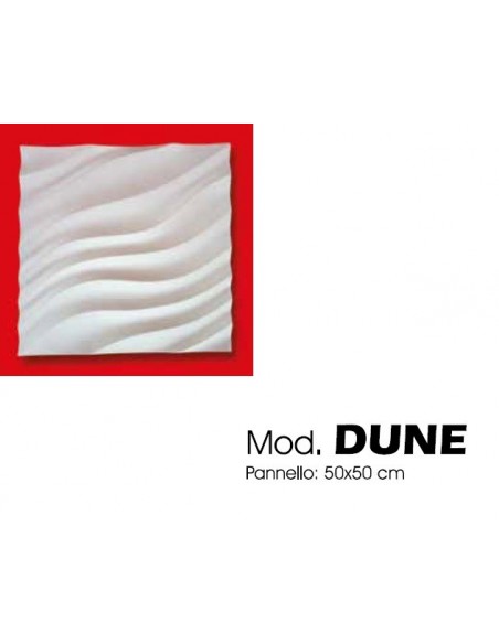 PANNELLO IN GESSO PER RIVESTIMENTO PARETI VERNICIABILE DUNE vendita al mq
