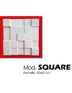 PANNELLO IN GESSO PER RIVESTIMENTO PARETI VERNICIABILE SQUARE vendita al mq