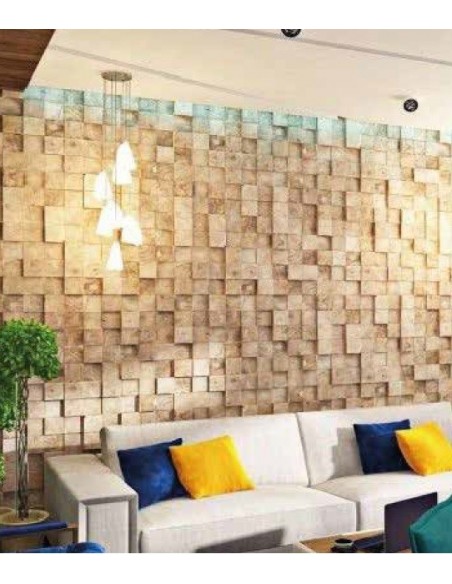 PANNELLO IN GESSO PER RIVESTIMENTO PARETI VERNICIABILE SQUARE vendita al mq