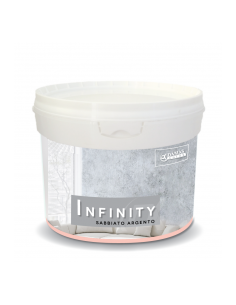 Decorative painting with grains of crystals wrapped in a precious mix of gold or silver.