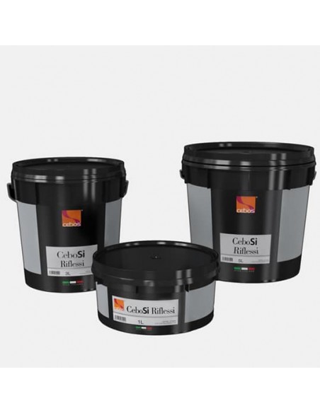 CeboSi Reflex-Finish Acryl-wasser für innen, waschbar, breiten raum mit metallischen glanz.