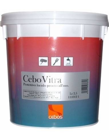 CEBOS VITRA Protective water-based acrylic, colourless, resin-based, acrylic and polyurethane.