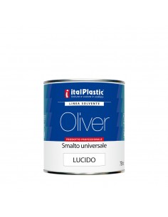 Enamel, plastic, synthetic, gloss, high coverage and resistance to the outside.