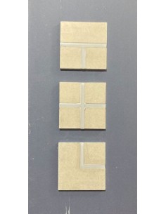 CORNICE DA PARETE PER INTERNI  IN GESSO CERAMICO VERNICIABILE  ART. 201