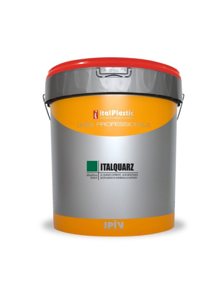 Pittura acrilica al quarzo Lt.13, per interni-esterni, con buon potere coprente e notevole resistenza agli agenti atmosferici.