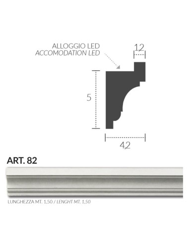 FRAME PLASTER CERAMIC WALL INTERIOR PAINTABLE 201 Rod from mt.1,5