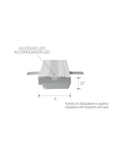 CORNICE DA PARETE PER INTERNI  IN GESSO CERAMICO VERNICIABILE  ART. 201