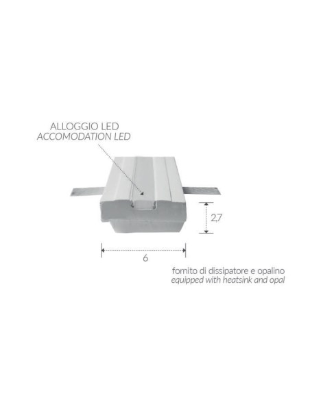 FRAME WALL FOR INTERIOR PLASTER CERAMIC PAINTABLE ART. 201