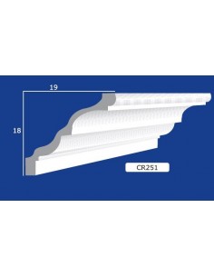 BILDERRAHMEN VON DER WAND FÜR INNEN GIPS-KERAMIK LACKIERBAR ART. 251
