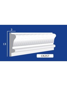 CORNICE DA PARETE PER INTERNI  IN GESSO CERAMICO VERNICIABILE  ART. 257