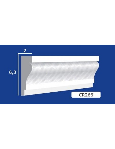 FRAME WALL FOR INTERIOR PLASTER CERAMIC PAINTABLE ART. 266 ROD 1.5 MT