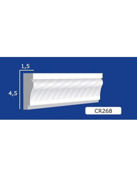 FRAME WALL FOR INTERIOR PLASTER CERAMIC PAINTABLE ART. 268 Auction, by MT.1,5