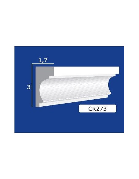 BILDERRAHMEN VON DER WAND FÜR INNEN GIPS-KERAMIK LACKIERBAR ART.273 AUKTION VON 1,5 MT