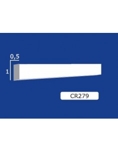 BILDERRAHMEN VON DER WAND FÜR INNEN GIPS-KERAMIK LACKIERBAR ART.279 STANGE VON 1,5 M