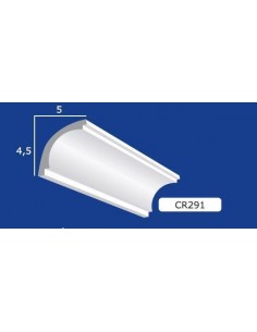 BILDERRAHMEN VON DER WAND FÜR INNEN GIPS-KERAMIK LACKIERBAR ART.291 STANGE, 1,5 M