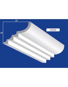 BILDERRAHMEN VON DER WAND FÜR INNEN GIPS-KERAMIK LACKIERBAR ART. 294 STANGE VON 1,5 M