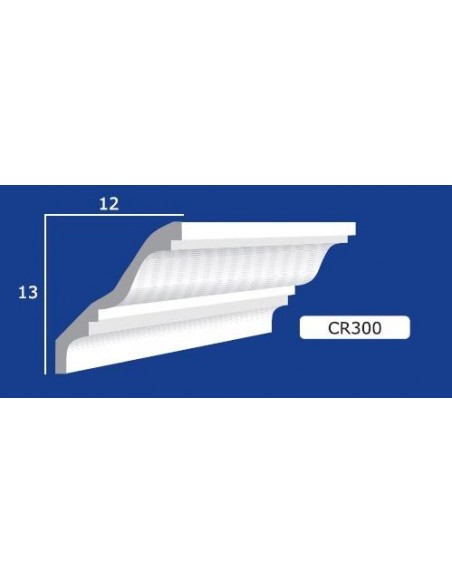 BILDERRAHMEN VON DER WAND FÜR INNEN GIPS-KERAMIK LACKIERBAR ART. 300 STANGE VON 1,5 M