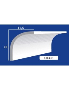 BILDERRAHMEN VON DER WAND FÜR INNEN GIPS-KERAMIK LACKIERBAR ART. 335 STANGE VON 1,5 M